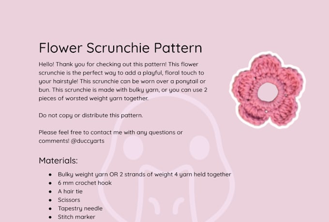 format your crochet pattern into a professional PDF